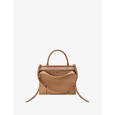 Loewe Womens Mocha Amazona 180 Medium Leather Top-handle Bag In Brown