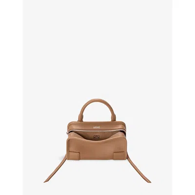 Loewe Womens Mocha Amazona 180 Mini Leather Top-handle Bag In Black