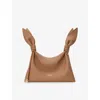 Loewe Womens Mocha Scarf Mini Leather Clutch Bag In Brown