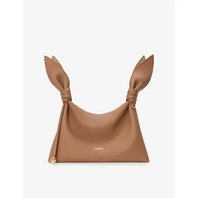 Loewe Womens Mocha Scarf Mini Leather Clutch Bag In Brown