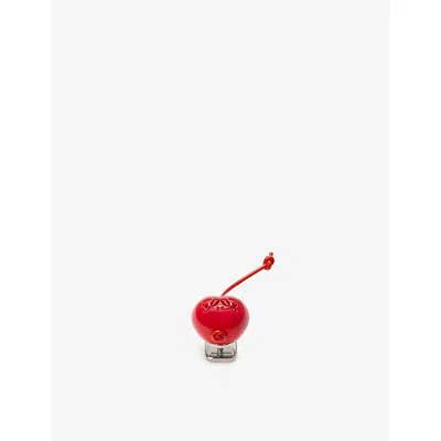 Loewe Womens Red Cherry Brand-engraved Resin Pin