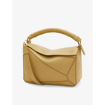 Loewe Womens Sahara Puzzle Small Leather Shoulder Bag