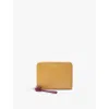 Loewe Womens  Knot Logo-print Leather Wallet In Sahara/crimson