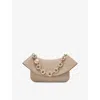Loewe Womens Ola Medium Leather Cross Body Bag Sand
