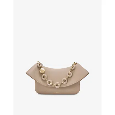 Loewe Womens Ola Medium Leather Cross Body Bag Sand