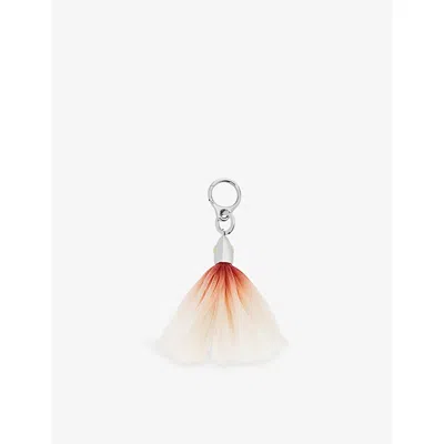 Loewe Womens Silver/orange  X Paula's Ibiza Fishing Lure Bag Charm In Multi