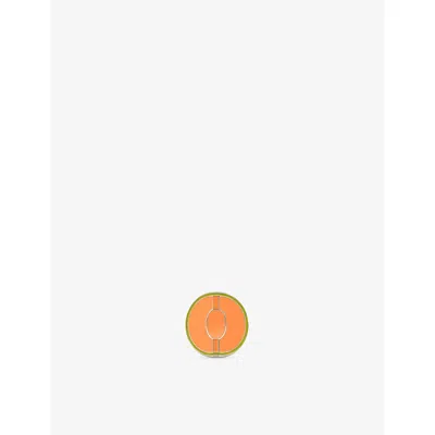 Loewe Womens Silver/orange Melon Branded Brass Charm In Multi