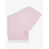 Loewe Womens Soft Pink Anagram-pattern Wool And Cashmere-blend Scarf