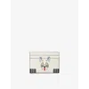 Loewe X Louis Wain Cats Leather Card Holder In White