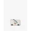 Loewe Womens  Futurist Cat Leather Coin Card Holder In Neutral
