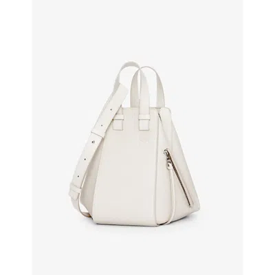 Loewe Womens Soft White Hammock Small Leather Shoulder Bag