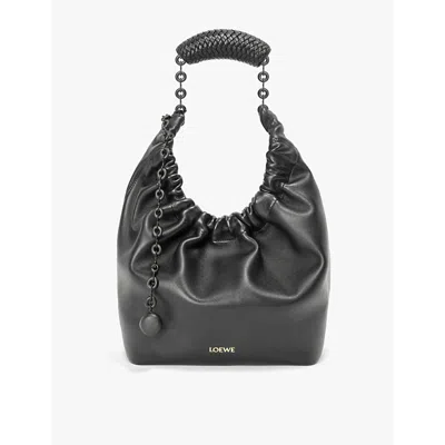 LOEWE WOMENS BLACK SQUEEZE MINI LEATHER SHOULDER BAG