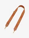 Loewe Tan Anagram Logo-embroidered Cotton-blend Bag Strap In Tan
