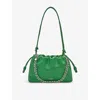 Loewe Womens Tropical Green Flamenco Medium Leather Shoulder Bag In Tropical Green