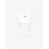 Loewe White Cotton-blend T-shirt With Anagram Logo Women In White