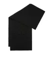 Loewe Anagram Ribbed Scarf In Black