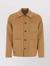 LOEWE WOOL AND CASHMERE BLEND JACKET WITH DROP SHOULDERS