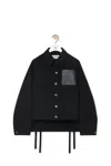 Loewe Wool-cashmere Workwear Jacket In Black