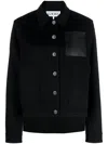 Loewe Anagram-debossed Shirt Jacket In Black