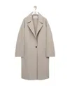 Loewe Wool And Cashmere Blended Coat In Nude