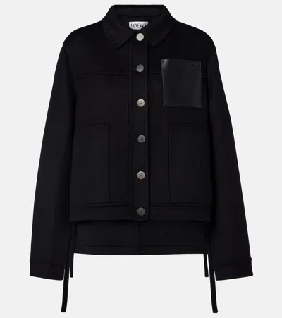 Loewe Wool And Cashmere Jacket In Black