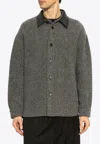 Loewe Wool And Cashmere Jacket In Gray