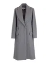 Loewe Single Breasted Coat In Wool And Cashmere In Multi