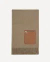 Loewe Women Wool And Cashmere Scarf In Brown