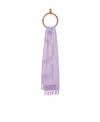 Loewe Wool And Cashmere Scarf In Purple