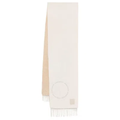 Loewe Wool And Cashmere Scarf In White