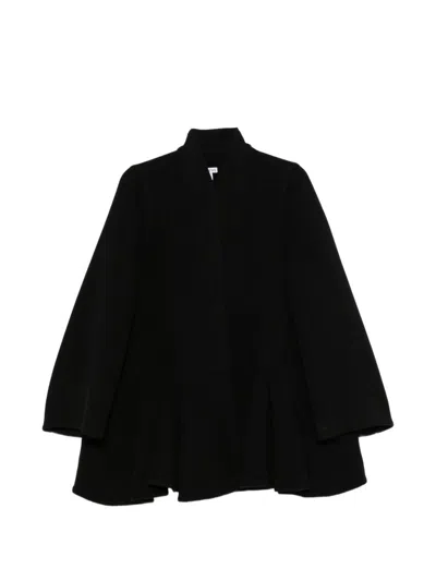Loewe Wool And Cashmere Short Coat In Black