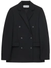 Loewe Blend Wool Jacket Women In Black