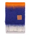 LOEWE WOOL AND MOHAIR STRIPED SCARF