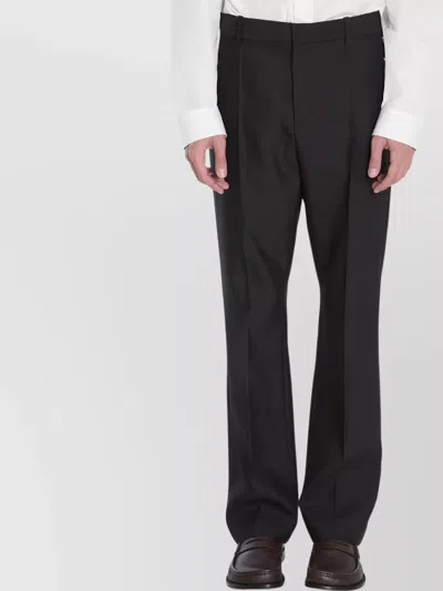LOEWE WOOL AND SILK TAILORED TROUSERS