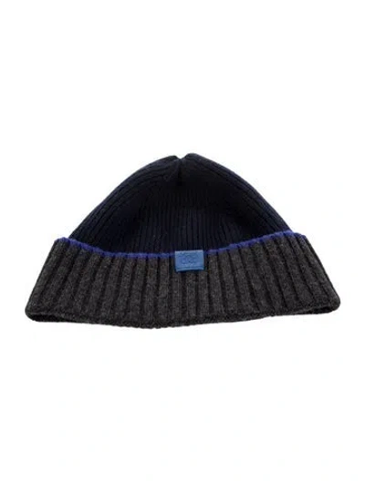Pre-owned Loewe Wool Beanie In Blue