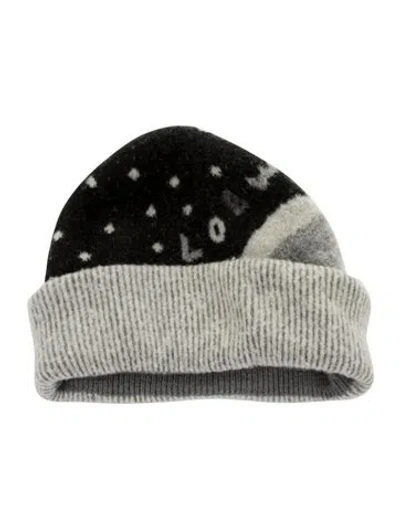 Pre-owned Loewe Wool Beanie In Grey