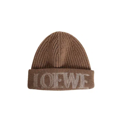 Pre-owned Loewe Wool Beanie 'light Brown' | Men's Size Onesize