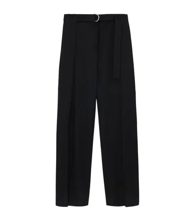 LOEWE WOOL BELTED TROUSERS
