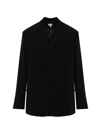 Loewe Wool Blazer In Black