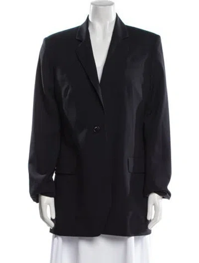 Pre-owned Loewe Wool Blazer In Blue