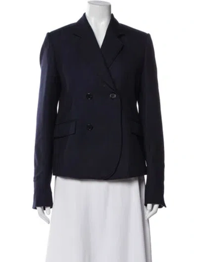 Pre-owned Loewe Wool Blazer In Blue