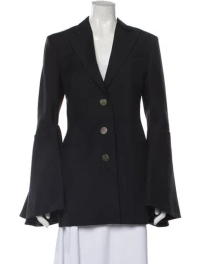 Pre-owned Loewe Wool Blazer In Blue
