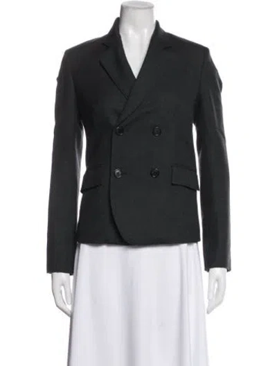 Pre-owned Loewe Wool Blazer In Gray