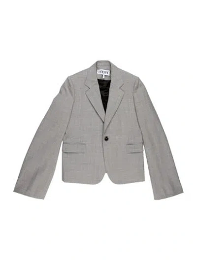 Pre-owned Loewe Wool Blazer In Grey