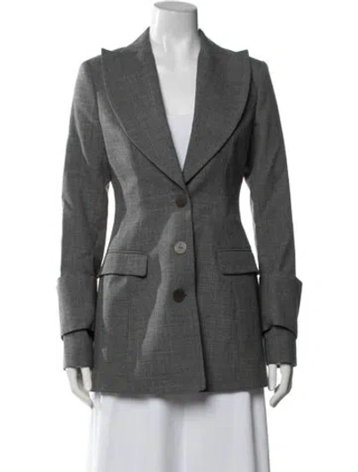 Pre-owned Loewe Wool Blazer W/ Tags In Grey