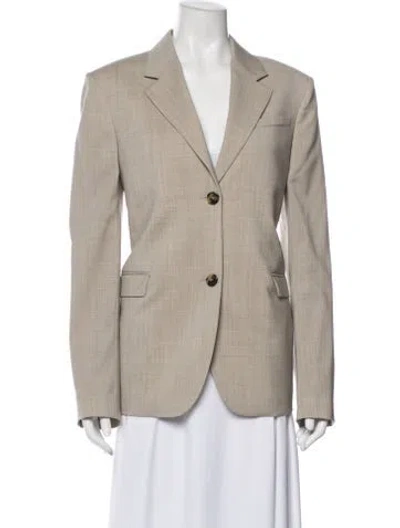 Pre-owned Loewe Wool Blazer W/ Tags In Neutral
