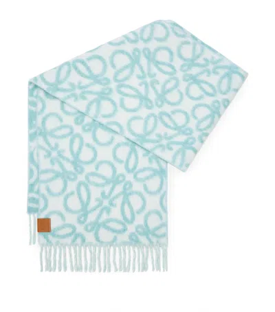 LOEWE WOOL-BLEND ANAGRAM SCARF