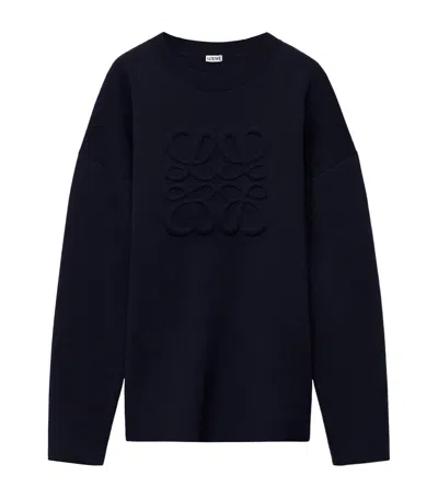 LOEWE WOOL-BLEND ANAGRAM SWEATER