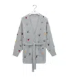 Loewe Wool-blend Belted Cardigan In Gray