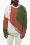 Loewe Wool Blend Crew-neck Sweater In Multi